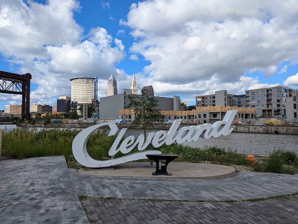 Cleveland Script Sign