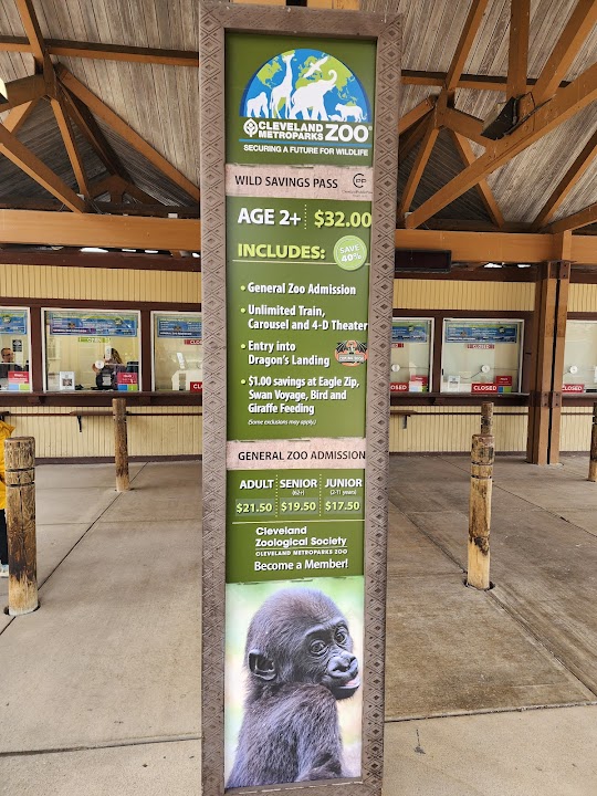 Ticketing Area at Cleveland Metroparks Zoo